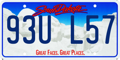 SD license plate 93UL57