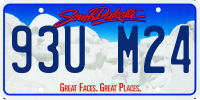 SD license plate 93UM24