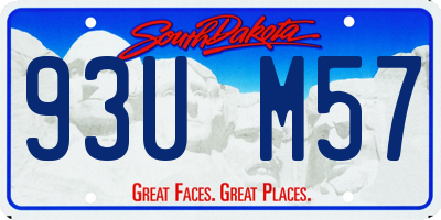 SD license plate 93UM57