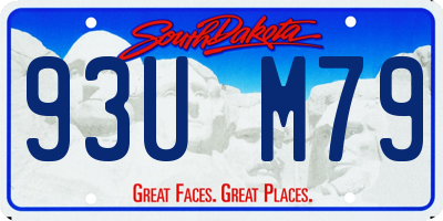 SD license plate 93UM79