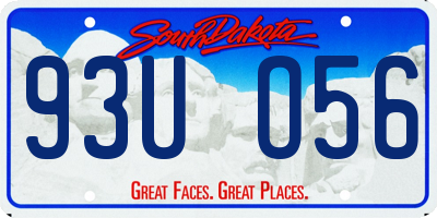 SD license plate 93UO56