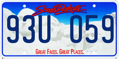 SD license plate 93UO59