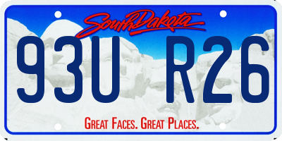 SD license plate 93UR26
