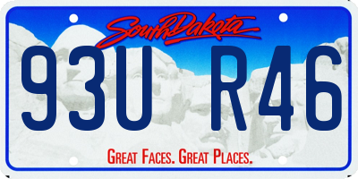 SD license plate 93UR46