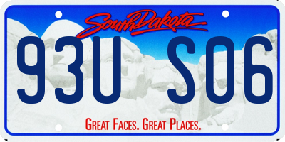 SD license plate 93US06