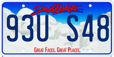 SD license plate 93US48