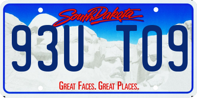 SD license plate 93UT09