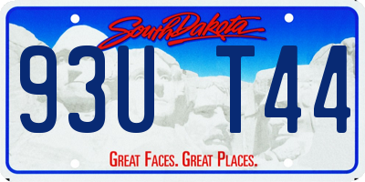 SD license plate 93UT44