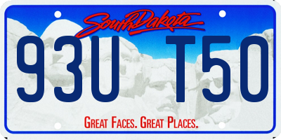 SD license plate 93UT50