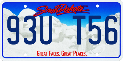 SD license plate 93UT56