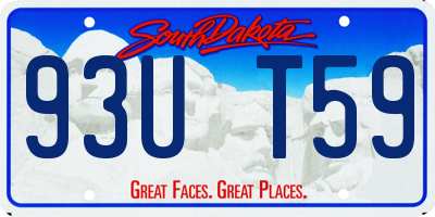 SD license plate 93UT59