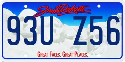 SD license plate 93UZ56