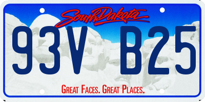 SD license plate 93VB25