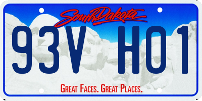 SD license plate 93VH01