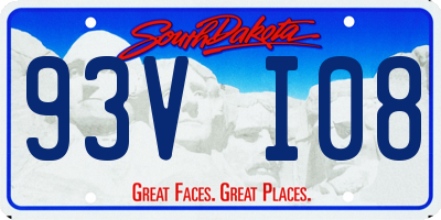 SD license plate 93VI08