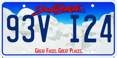 SD license plate 93VI24