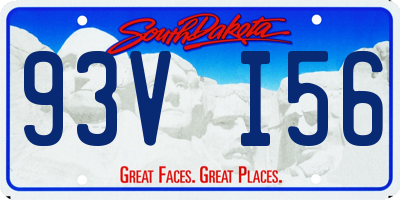 SD license plate 93VI56