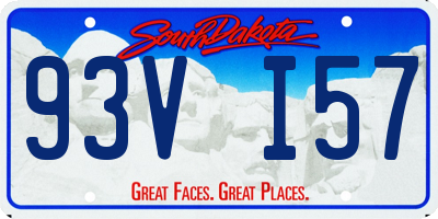 SD license plate 93VI57