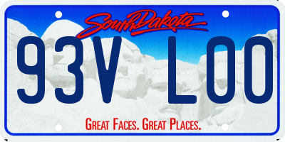 SD license plate 93VL00