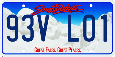 SD license plate 93VL01