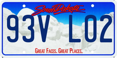 SD license plate 93VL02
