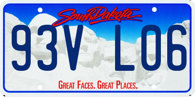 SD license plate 93VL06