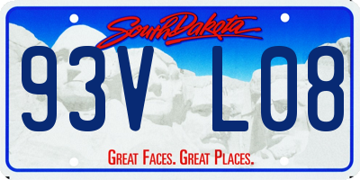 SD license plate 93VL08