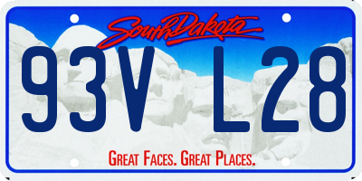 SD license plate 93VL28