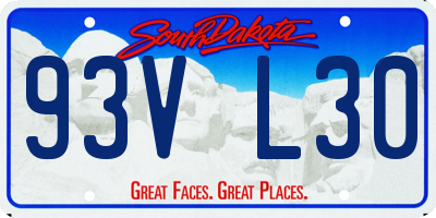 SD license plate 93VL30
