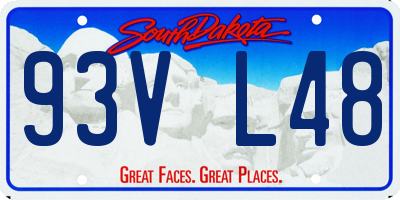 SD license plate 93VL48