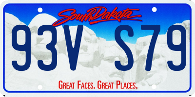 SD license plate 93VS79