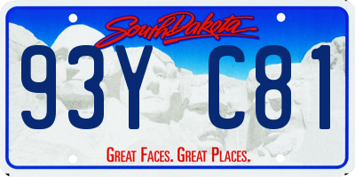 SD license plate 93YC81