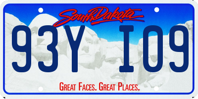 SD license plate 93YI09