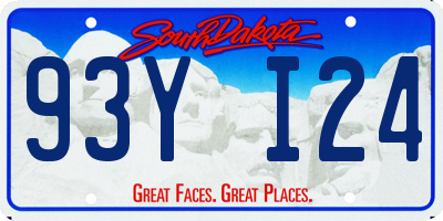 SD license plate 93YI24