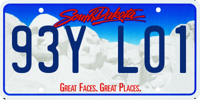 SD license plate 93YL01
