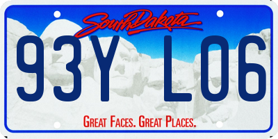 SD license plate 93YL06