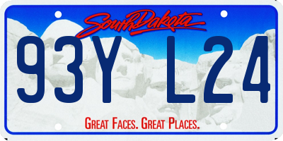SD license plate 93YL24