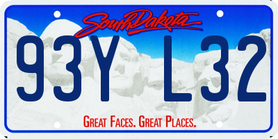 SD license plate 93YL32