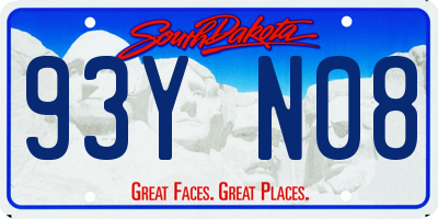 SD license plate 93YN08