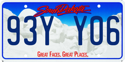 SD license plate 93YY06