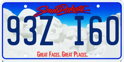 SD license plate 93ZI60