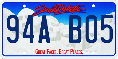 SD license plate 94AB05