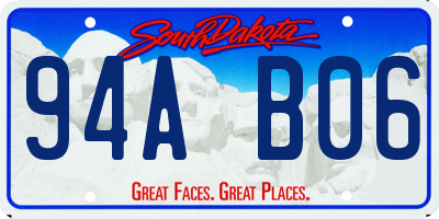 SD license plate 94AB06