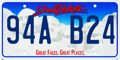 SD license plate 94AB24