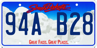 SD license plate 94AB28