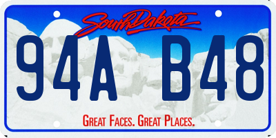 SD license plate 94AB48