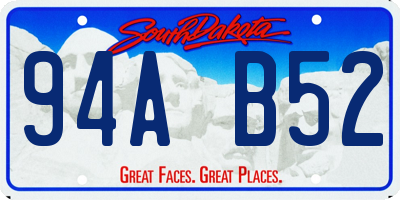 SD license plate 94AB52