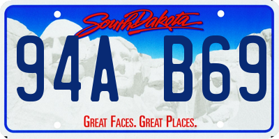 SD license plate 94AB69