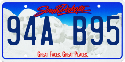 SD license plate 94AB95