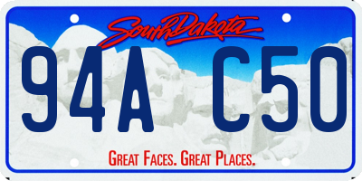 SD license plate 94AC50